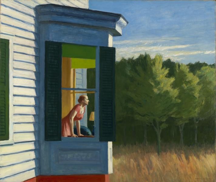 E. Hopper, Cape Cod Morning (1950)