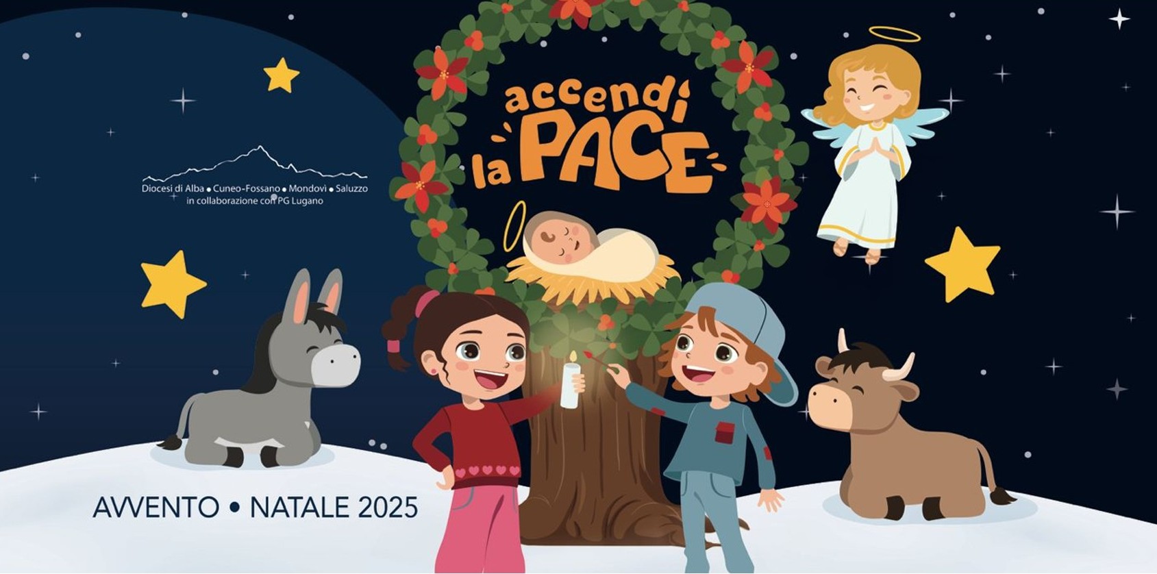 Avvento-Natale 2025 - Accendi la PACE - Diocesi di Cuneo-Fossano